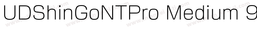 UDShinGoNTPro Medium 9字体转换